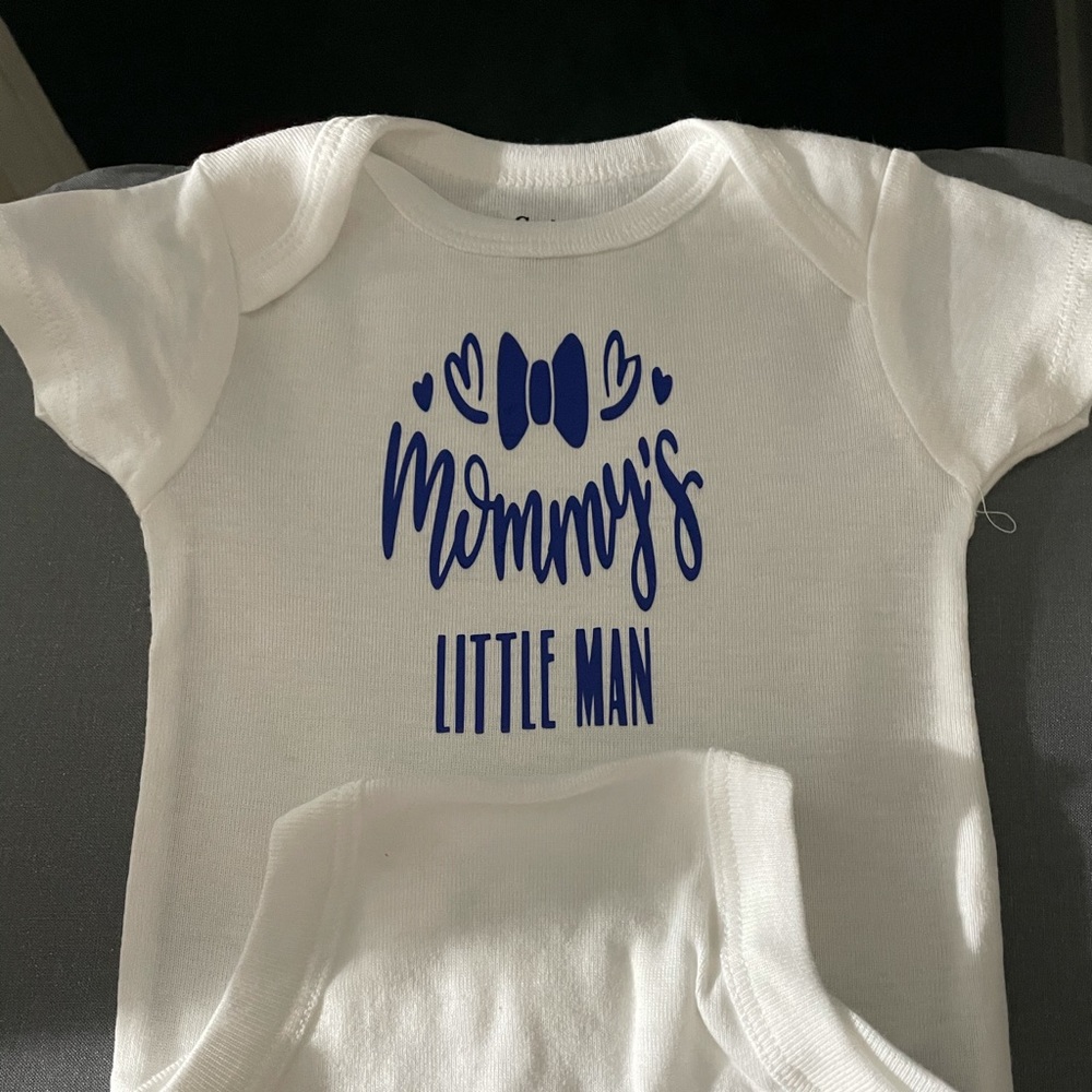 Mommy’s little man onesie